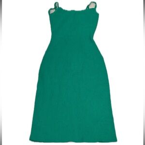 Green tank top summer dress